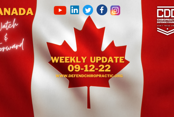 Watch Breaking Legal News for Canadian Chiropractors & Allied Health Professionals NOW!
