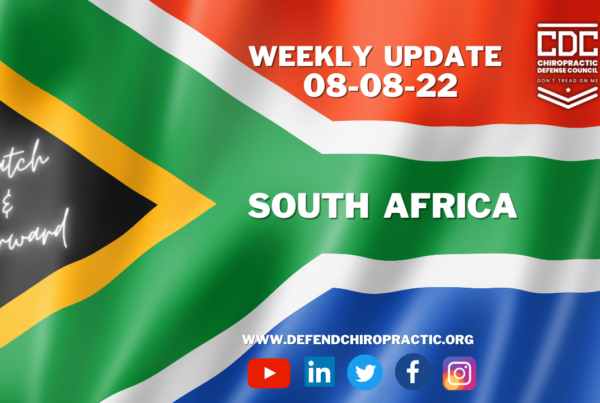 Breaking Legal News for South African Chiropractic and Allied Health Care Providers!