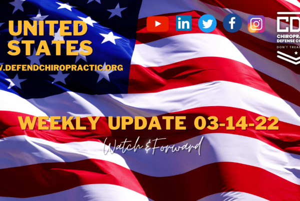 American Flag graphic with words Weekly Update 03-14-22